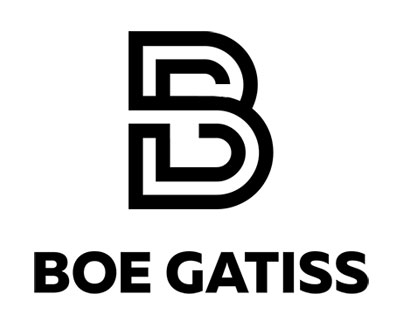 Boe Gatiss logo by The National Revue