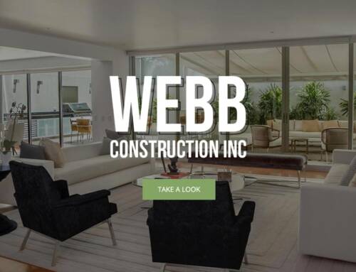 Webb Construction website