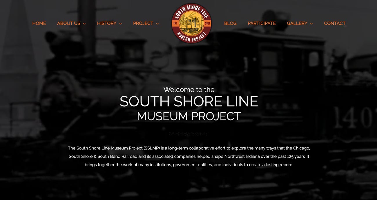 South Shore Line Museum Project website - Designed & built by The National Revue